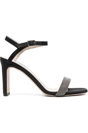 Fabiana Filippi 100mm bead-embellished leather sandals