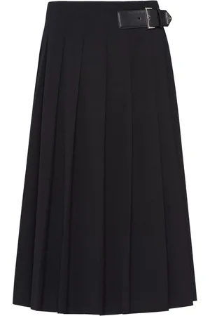 Prada Pleated gabardine miniskirt