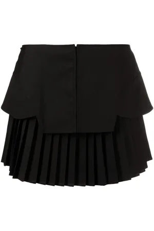 ANDREADAMO Corset-detail pleated miniskirt