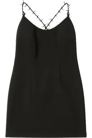 Heron Preston Logo-patch criss-cross strap dress