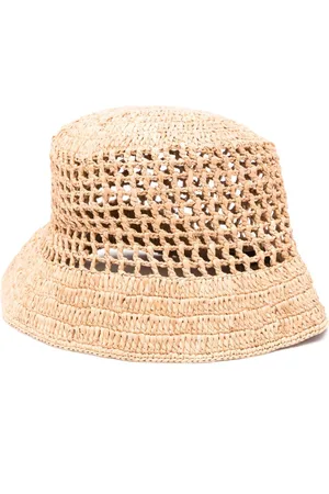 MANEBI Raffia bucket hat