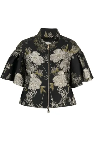 GEMY MAALOUF Short-sleeve brocade jacket