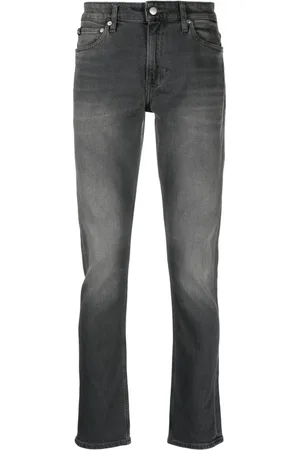 Calvin Klein Faded low-rise slim-fit jeans