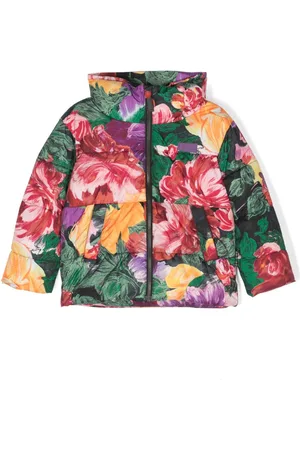 Molo Painted Flowers puffer jacket