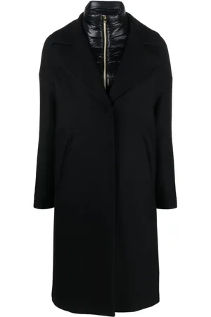 HERNO Padded-bib single-breasted coat