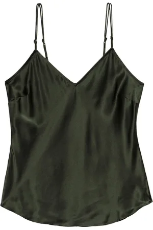 Frame V-neck silk top