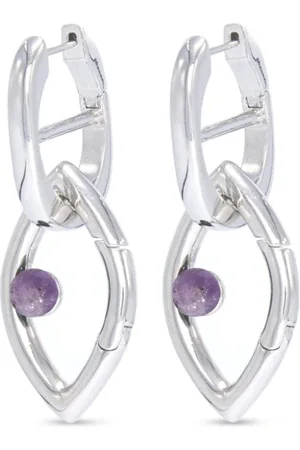 CAPSULE ELEVEN Eye Opener Chain amethyst-stone earrings
