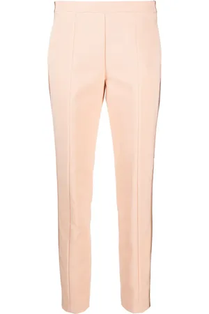 GENNY Tailored-cut tapered-leg trousers
