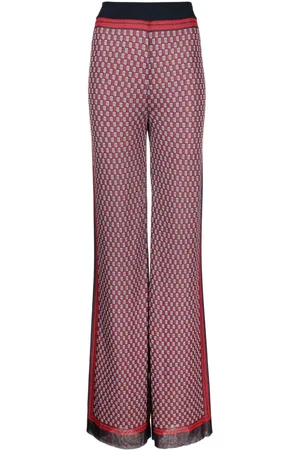 Balmain PB monogram-print knitted trousers