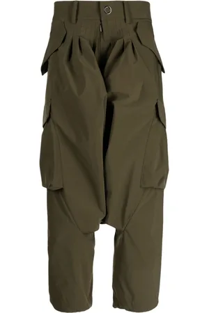 Fumito Ganryu Drop-crotch cargo trousers