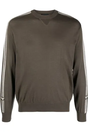 Emporio Armani Intarsia-knit virgin wool jumper