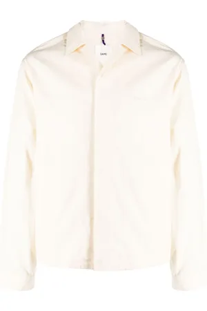 OAMC Logo-patch cotton shirt