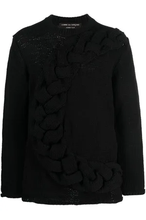 Comme des Garçons Crew-neck chunky cable-knit jumper