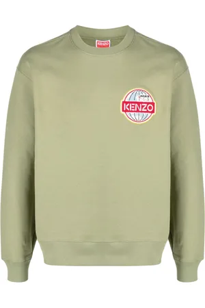 Kenzo Logo-embroidered long-sleeve sweatshirt