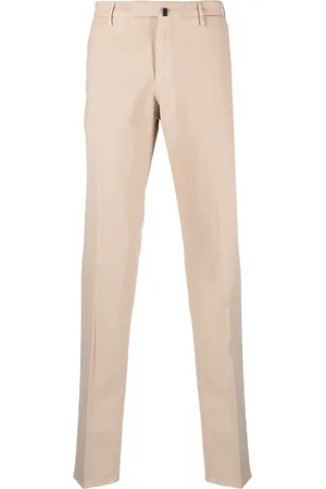 Incotex Pleat-detailing cotton chinos