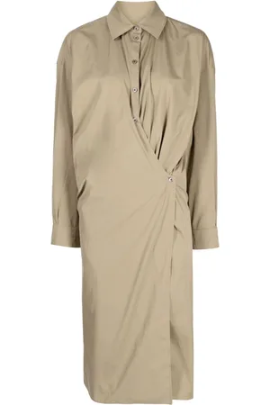 LEMAIRE Twisted poplin shirtdress