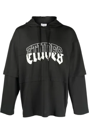Etudes Pave layered organic cotton hoodie