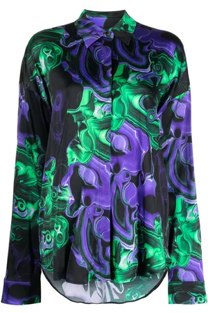 Msgm Graphic-print long-sleeve shirt