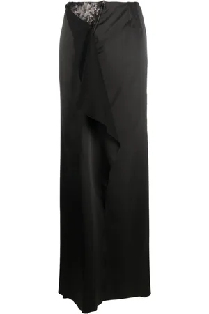 GEMY MAALOUF Sequin-embellished satin maxi skirt