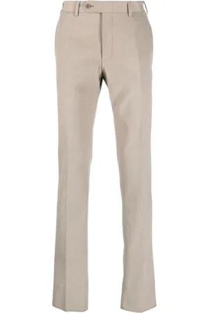 CANALI Cotton straight-leg trousers