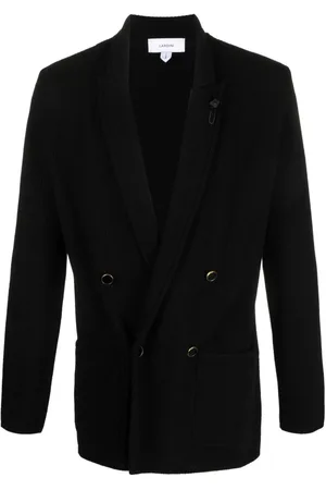 LARDINI Knitted double-breasted blazer