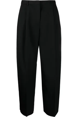 Jil Sander Pleated cotton-wool tailored trousers