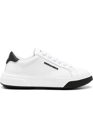 Dsquared2 Embossed-logo leaf-print sneakers