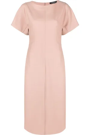 Fabiana Filippi Round-neck short-sleeve dress