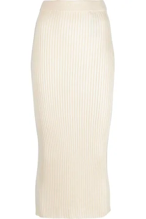 Jil Sander Ribbed-knit midi skirt