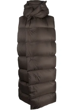 Rick Owens Quilted hooded gilet