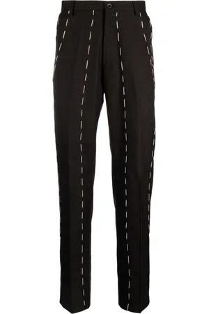 KIDSUPER STUDIOS Contrast-stitching straight-leg trousers