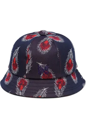 Pins & Needles Logo-embroidered abstract-print bucket hat