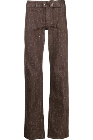 Ludovic De Saint Sernin Monogram-print denim cargo pants