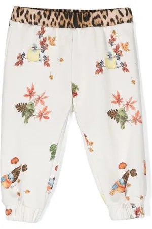 Roberto Cavalli Floral-print cotton pants