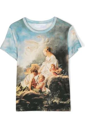 Roberto Cavalli Graphic-print short-sleeves T-shirt