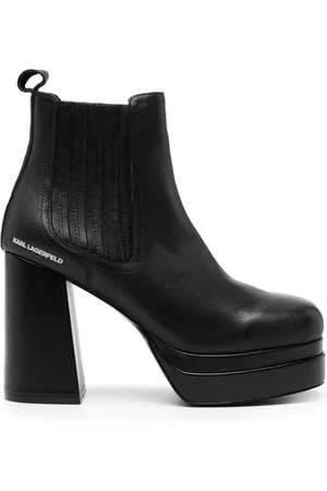 Karl Lagerfeld Logo-print 110mm platform boots