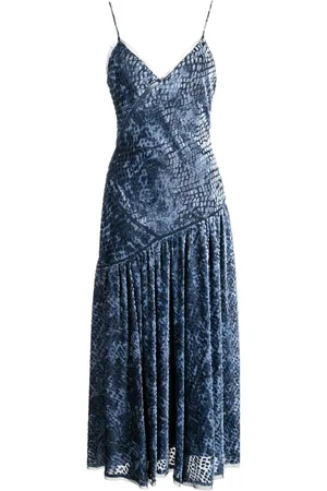 ULLA JOHNSON Elodie devoré-effect midi dress