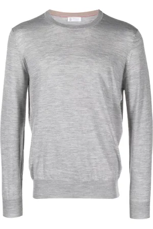 Brunello Cucinelli Mélange-knit crew-neck jumper