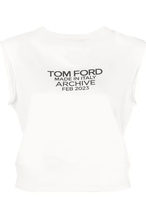 Tom Ford Logo-print cotton tank top