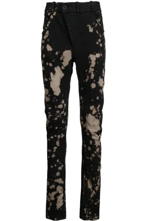 11 BY BORIS BIDJAN SABERI Paint splatter-detail skinny jeans