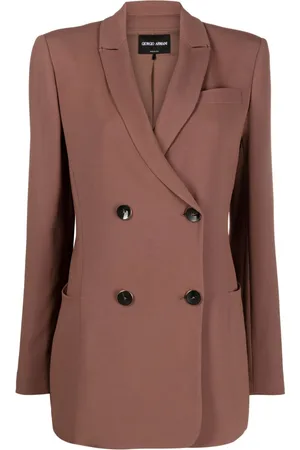 Giorgio Armani Double-breasted long-sleeve blazer