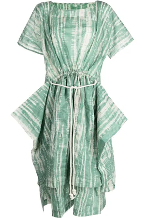 TOOGOOD The Swimmer abstract-pattern cotton dress
