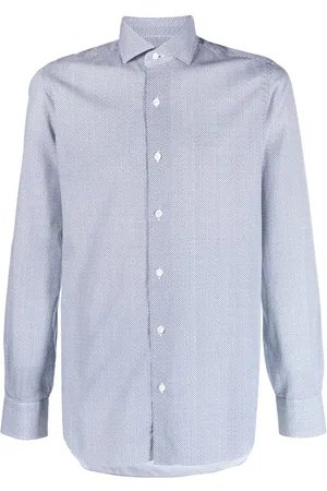 BARBA Graphic-print long-sleeve shirt