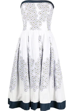 GEMY MAALOUF Off-shoulder floral-print dress