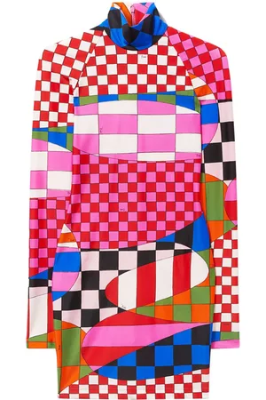 Puccini Giardino-print mini dress