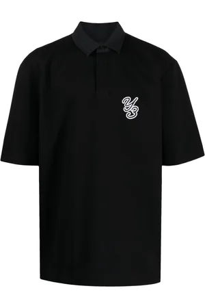 Y-3 Logo-appliqué polo shirt