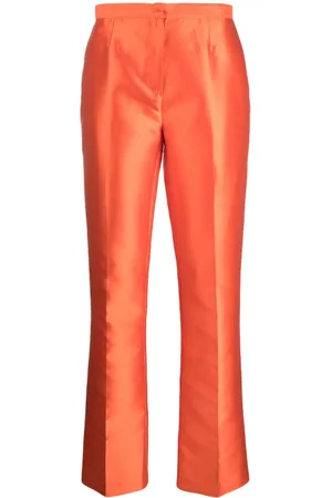 GEMY MAALOUF Satin straight-leg trousers