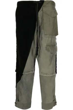GREG LAUREN Army Jacket Tux panelled trousers