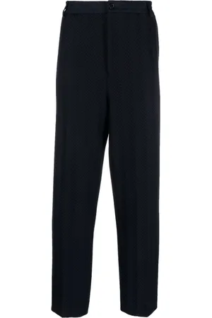 Missoni Chevron-knit straight-leg trousers