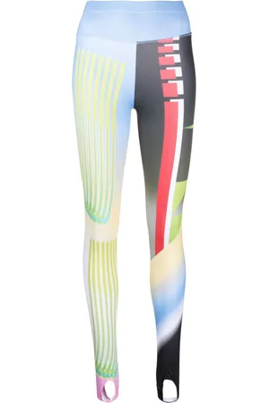 Chopova Lowena Abstract-print stirrup-cuffs leggings